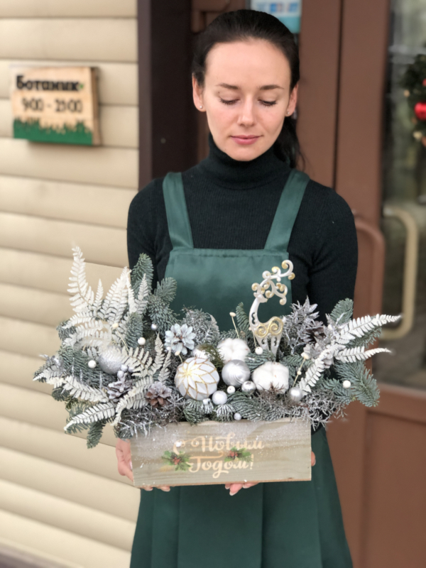Композиция Новогодняя с оленем